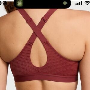 Victoria's Secret Maroon Sports Bra VSX 36DDD